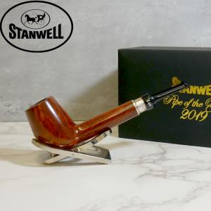Stanwell Pipe Of The Year 2019 Light Silver Mounted Fishtail Pipe (ST246) - END OF LINE