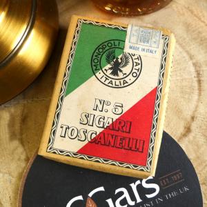 Monopoli Di Stato Italia No. 5 Sigari Toscanelli Cigar - Pack of 2 (Vintage)