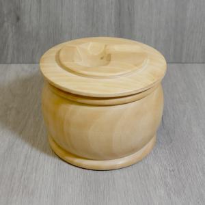 Tobacco Jar With Pipe Rest In Lid - Light Camwood