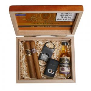 The Perfect Night In Gift Box Sampler - 2 Cigars with Accessories and Miniature