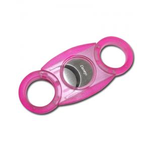 Coney Double Blade Cigar Cutter - Frosty Pink