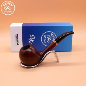 Vauen Six 1109 Dark Brown Smooth 6mm Filter Fishtail Pipe (VA1062)