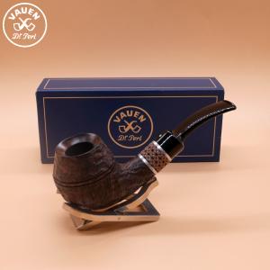 Vauen Timber 504 Sandblasted 9mm Filter Fishtail Pipe (VA1510)