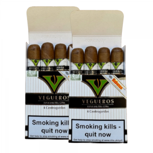 Vegueros Centrogordos Cigar - 2 x Pack of 4 (8) Bundle Deal