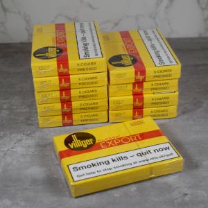 Villiger Export Pressed Cigar - 10 Packs of 5 (50 cigars)