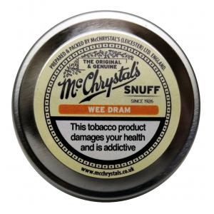 McChrystals Wee Dram (Formerly Whisky) Snuff - Large Tin - 8.75g
