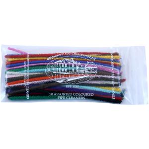 Wilsons of Sharrow Pipe Cleaners Multi Coloured Straight - Pack of 50
