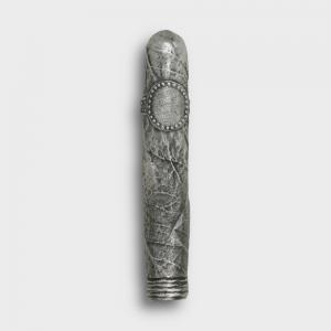 Pewter Cigar Lapel Pin with Engraveable Shield - Dark