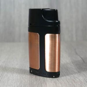 Xikar Element ELX Twin Jet Lighter with Punch Cutter - Bronze