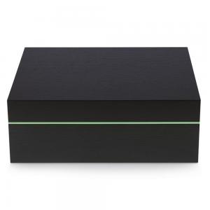 Zino Z80 Humidor - Black Oak and Green - 80 Cigar Capacity