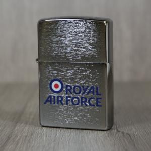 Zippo - Brushed Chrome Royal Air Force Logo - Windproof Lighter