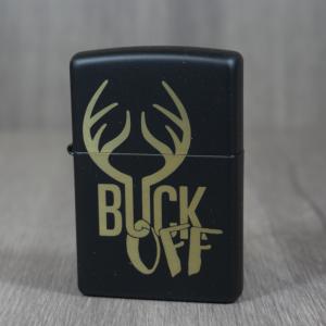 Zippo - Matte Black Buck Off - Windproof Lighter