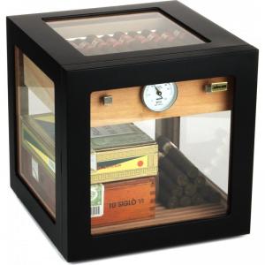 Adorini Cube Deluxe Black Cigar Humidor - 100 Cigar Capacity