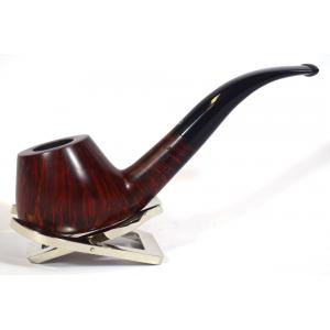 Talamona by Paolo Croci Romana Smooth Bent 9mm Filter Fishtail Pipe (ART192)