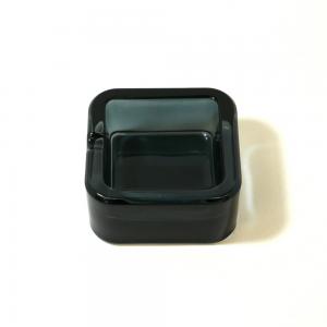 Clear One Position Cigarette Ashtray - Black