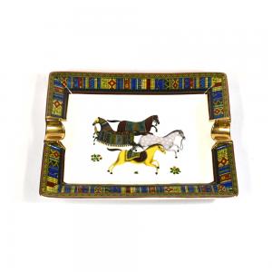 Four Horses 2 Position Cigar Ashtray