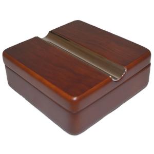 Square Twist Lid Cigar Ashtray - Rosewood