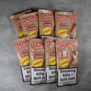 Backwoods Authentic (Light Brown) Cigars - 8 Packs of 5 (40) Bundle Deal