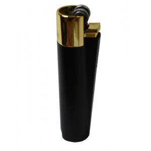 Clipper Metal Flint Black and Gold Lighter