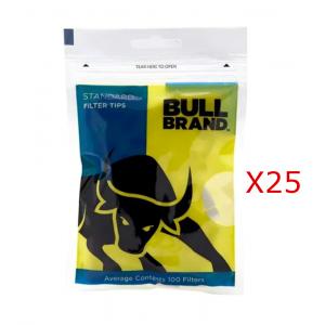 Bull Brand Standard Filter Tips (100) 25 Bags