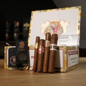 Cuban Beginners Gift Sampler - 4 Cigars & Accessories