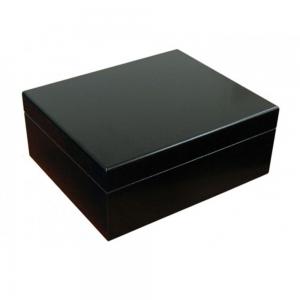 Prestige Chalet Humidor - Black - 50 Cigar Capacity