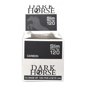 Dark Horse Slim Carbon Filter Tips (120) 10 Bags