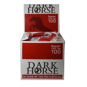 Dark Horse Regular 8mm Filter Tips (100) 30 Bags