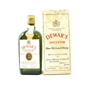 Dewars Ancestor Rare Old John Dewar & Sons - 70 Proof 26 2/3 Fl. OZS