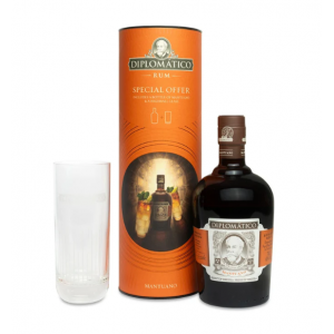 Diplomatico Mantuano with Highball Glass Gift Set