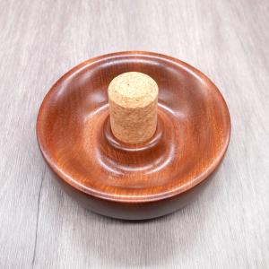 Don Florian Wooden Ashtray with Cork Knocker