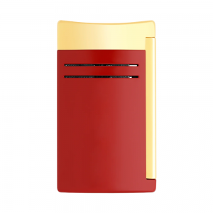 ST Dupont Lighter - Maxijet - Dragon - Chrome Burgundy