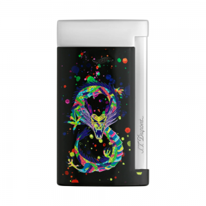 ST Dupont Limited Edition Slim 7 - Dragon Lighter Black & Chrome (Discontinued)