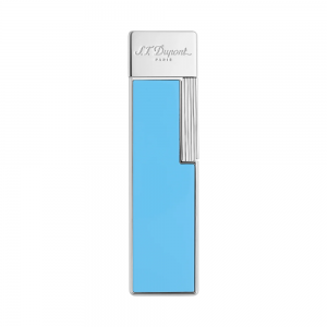 ST Dupont Lighter - Twiggy - Chrome & Light Blue