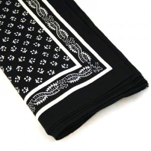 Wilsons of Sharrow Snuff Black Pattern Handkerchief