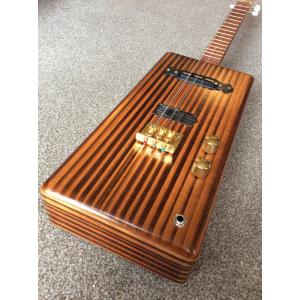 Handcrafted Alec Bradley Fine and Rare 3-String Electric Cigar Box Guitar