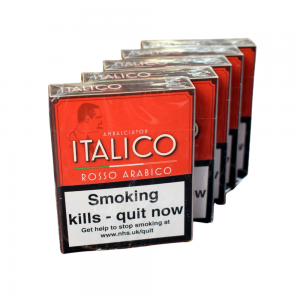 Italico Rosso Arabica Cigars - 5 Packs of 5 (25) Bundle Deal