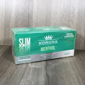 Korona Slim Menthol Tubes - Pack of 250 Tubes