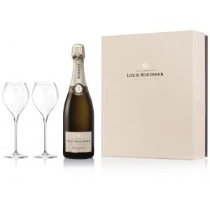 Louis Roederer Collection 242 Brut Champagne & Flute Glass Gift - 12% 75cl