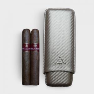 Mitchellero and Mantis Case Carbon Aurum Sampler - 2 Cigars with Cigar Case