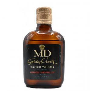 MD Golden Crown Bottled 1950s/60s Melrose Drover Whisky Miniature - 70 Proof