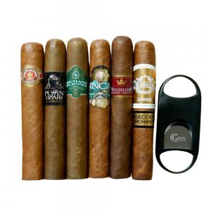 FLASH SALE - Mitchells Birthday Picks Sampler - 6 Cigars and Cutter