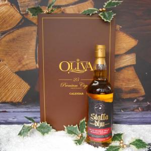 Oliva Christmas Advent Calendar & Islay Sampler - 25 Premium Cigars & Stalla Dhu Islay 70cl