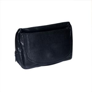 Dr Plumb Combination Leather Tobacco Pouch with Square Corners