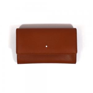 Dunhill White Spot Terracotta Medium Box Pouch - Button Up