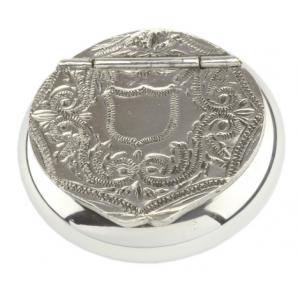 Wilson of Sharrows Pewter Snuff Box - Patterned Lid