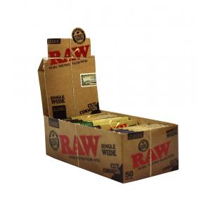 RAW Classic Cut Corners Single Wide (Regular) Rolling Papers 50 Packs