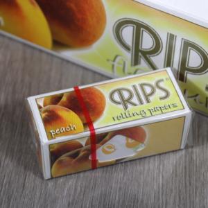 Rips Peach Slim Width Rolling Papers 1 pack