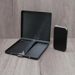 Sky Cigarette Case & Piezo Lighter Gift Set - 10 Cigarette Capacity - Black