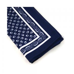 Wilsons of Sharrow Snuff Navy Blue Pattern Handkerchief